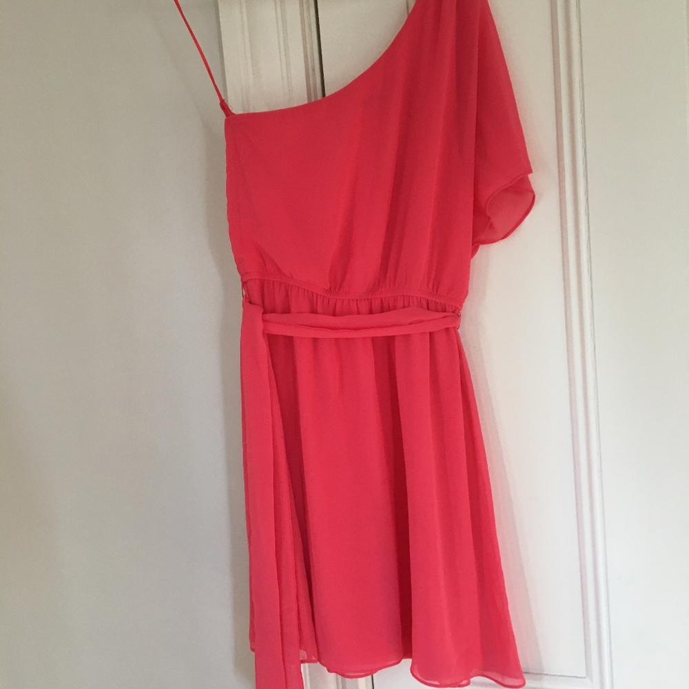 Express one-shoulder mini dress